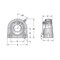 Ami Bearings SINGLE ROW BALL BEARING, 3/4'' KANIGEN ACCU-LOC STAINLESS TAPPED BASE PLW BLK UEMTB204-12MZ20 - alternate 2